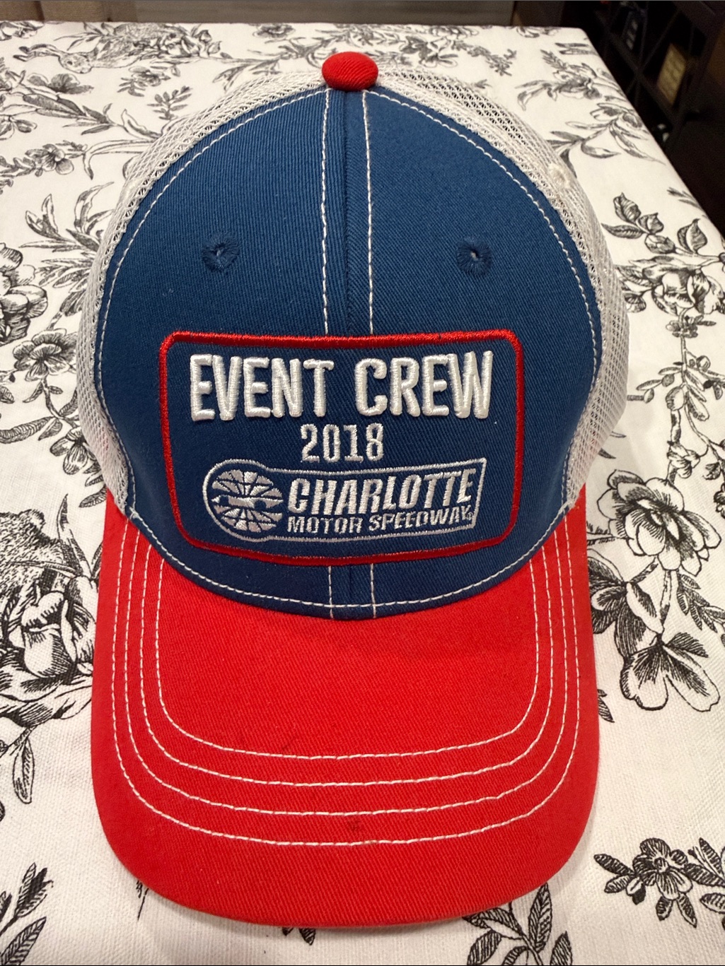 Charlotte Motor Speedway Event Crew 2018 Blue  Red Trucker Hat